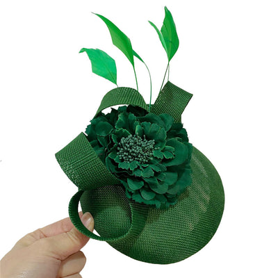 Sombrero Floral con Plumas - Accesorio Elegante para Mujer - Image 19