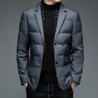 Chaqueta Acolchada de Invierno para Hombre con Cuello Desmontable - Image 5