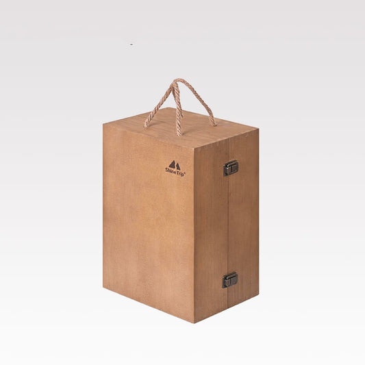 Organizador de Herramientas para Asador de Madera Tipo Maletín - Image 2