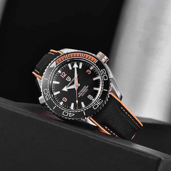Reloj Mecánico Digital Rotatorio con Bisel Luminoso para Hombre