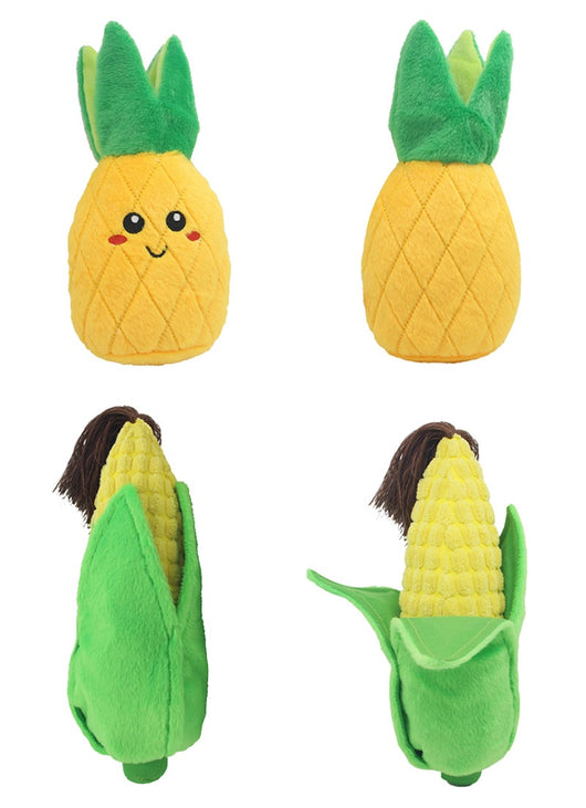 Juguete Interactivo de Peluche con Sonido - Frutas y Verduras para Perros y Gatos - Image 15