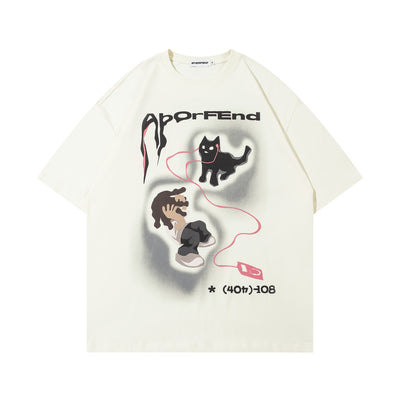 Camiseta Cuello Redondo Manga Corta Unisex Holgada - Image 4