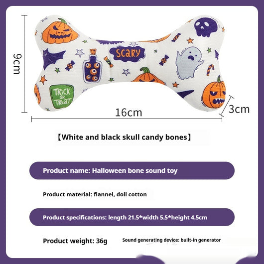 Juguete Interactivo Halloween Hueso con Sonido para Mascotas - Image 16