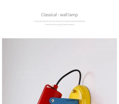 Lámpara de Pared Bauhaus con Acento Oriental Retro - Image 9
