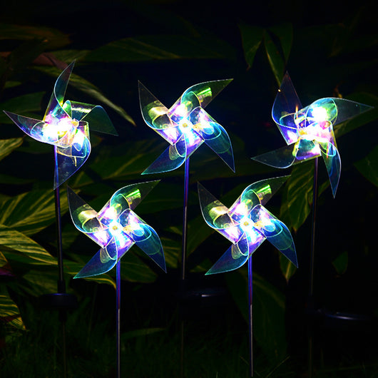 Lámpara Solar LED Molino Mágico Multicolor con Luz Láser de Jardín - Image 5