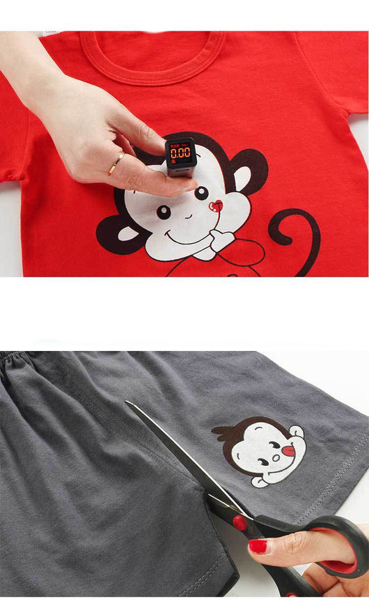 Conjunto Infantil de Algodón Puro con Manga Corta - Image 11