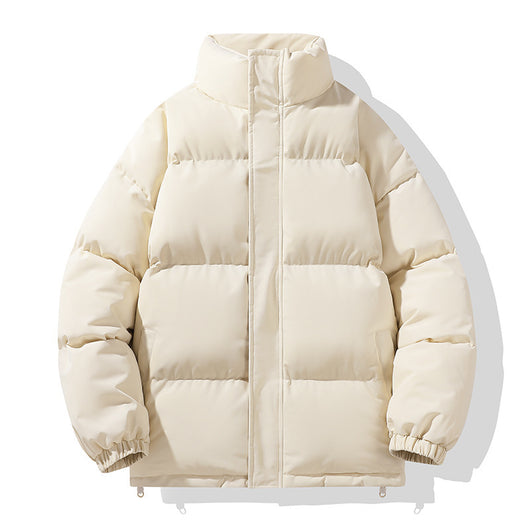 Abrigo Acolchado de Cuello Alto para Parejas - Diseño Minimalista - Image 8