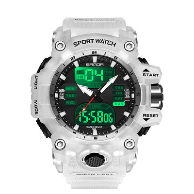 Reloj Despertador Multifuncional con Luz Verde y Sensor Fotoeléctrico - Resistente al Agua y Golpes - Image 13