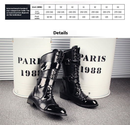 Bota Alta Hombre Estilo Coreano Moderno y Exclusivo - Image 6