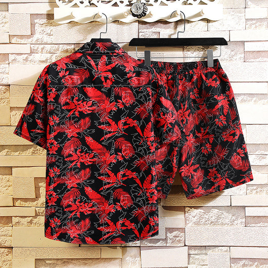 Conjunto Estampado para Hombre - Camisa y Shorts de Manga Corta - Image 24