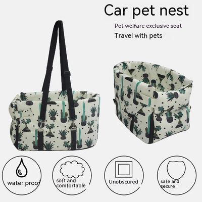Asiento de Seguridad para Mascotas con Reposabrazos Central y Cama Impermeable - Image 13