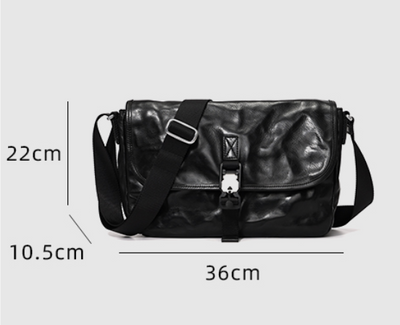 Bolso de Cuero para Hombre con Gran Capacidad y Correa Cruzada - Image 6