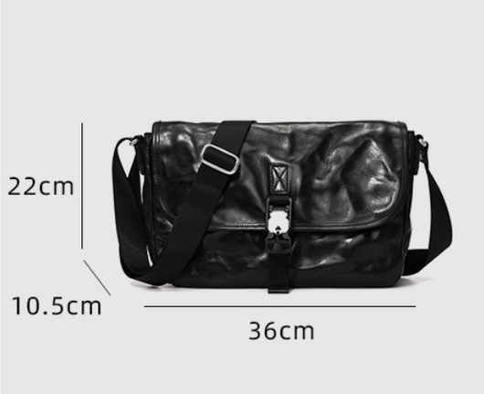 Bolso de Cuero para Hombre con Gran Capacidad y Correa Cruzada - Image 6