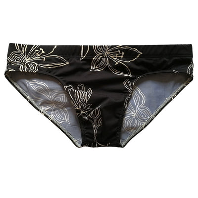 Bañador Deportivo Floral Blanco y Negro - Image 5