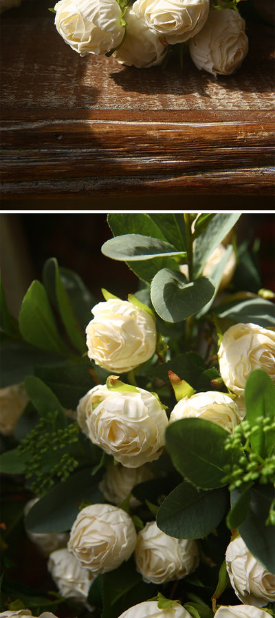 Rosa Clásica Francesa con Bordes Quemados - Flor Seca Artificial - Image 17