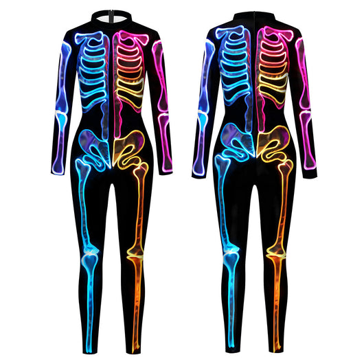 Mono Estampado Esqueleto Fluorescente para Mujer - Image 10