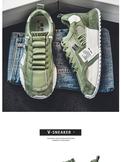 Tenis Casuales de Moda Primavera para Hombre con Suela Gruesa Antideslizante y Aumento de Altura - Image 7
