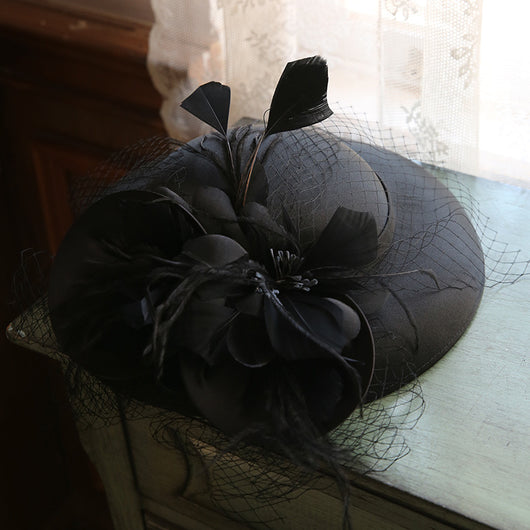 Sombrero de Malla Elegante Estilo Francés para Mujer