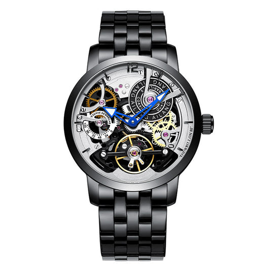 Reloj Automático Mecánico para Hombre con Esfera Transparente y Resistencia al Agua - Image 13