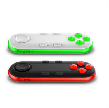 Black and red Bluetooth mobile gaming controller with a joystick and four red action buttons. - Image 12