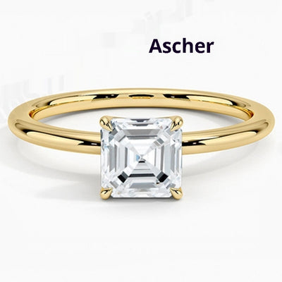Anillo Chapado en Oro 18K con Diamante de Cultivo para Mujer - Image 8