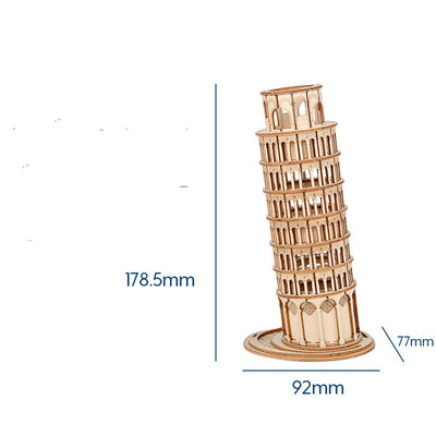 Torre Piano 3D de Madera - Puzzle DIY Rueda de la Fortuna - Image 28