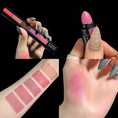 Set de 5 Labiales Mate Velvet Resistente al Agua - Rojo Sexy Larga Duración - Image 9