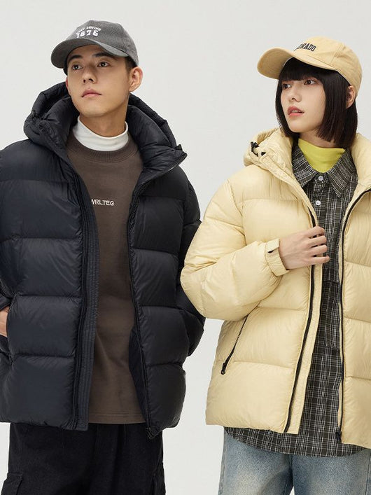 Abrigo de Plumón Grueso para Parejas - Chaqueta Impermeable de Invierno con Capucha - Image 5