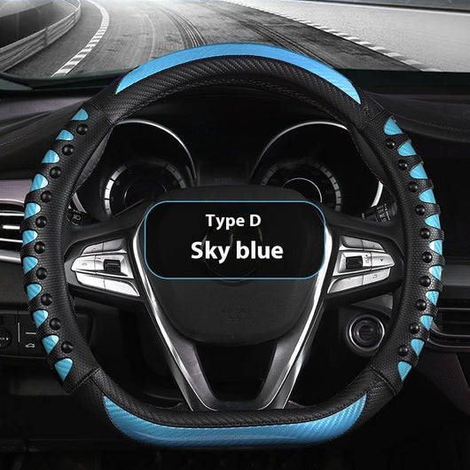Funda de Volante de Cuero y Silicona para Todas las Estaciones - Image 15