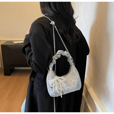 Bolso Bandolera Wild Chain con Pliegues Exquisitos - Image 10