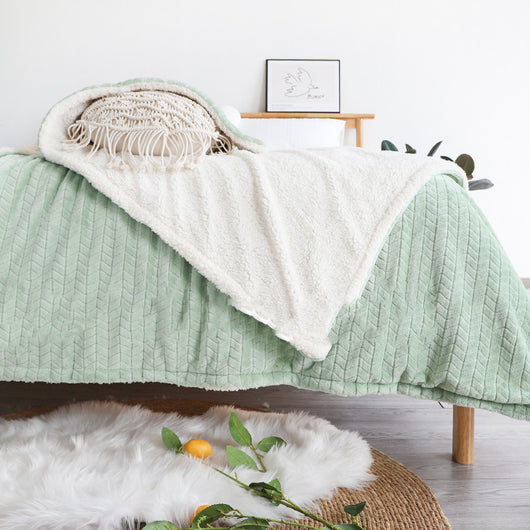 Manta Térmica de Lana para Siesta - Cobertor Flanela Grueso - Image 18