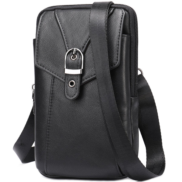 Bolsa Mensajera de Cuero para Hombre con Bandolera Ajustable - Image 9