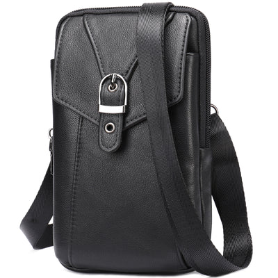 Bolsa Mensajera de Cuero para Hombre con Bandolera Ajustable - Image 9