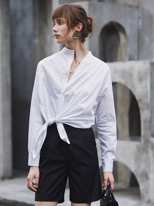 Blusa Suelta Asimétrica e Irregular para Mujer