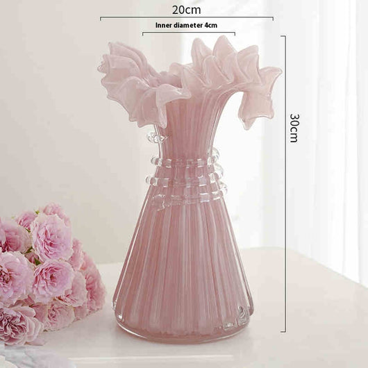 Florero de Cristal Elegante con Diseño de Encaje Francés - Image 9