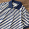 Camisa Retrô Masculina Listrada - Gola Larga Solta e Fresca