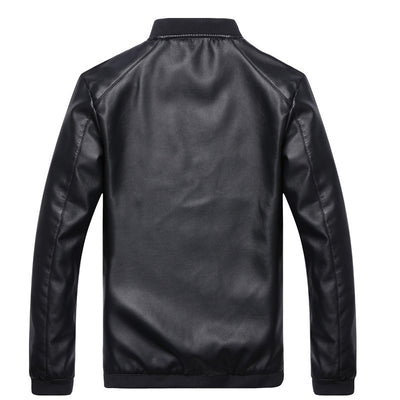 Chaqueta de Cuero Slim Fit Estilo Coreano para Hombre - Image 5