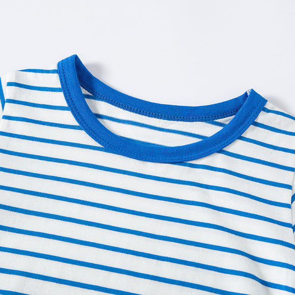 Playera a Rayas de Manga Corta para Niño - Ropa Casual Cómoda
