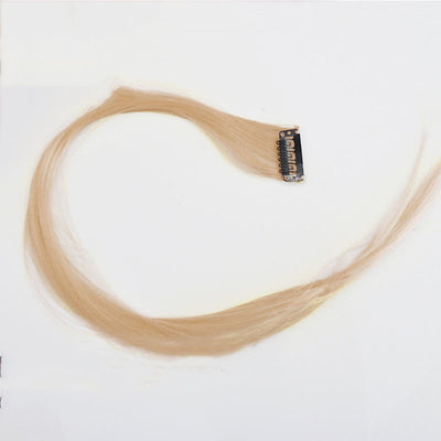 Peluca con Reflejos Rubios, Cabello Natural Largo sin Rastro - Image 6