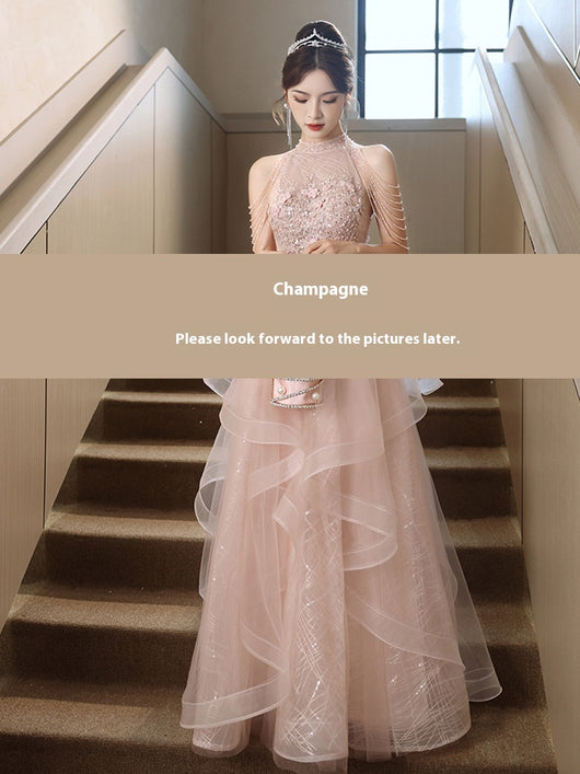 Vestido de Noche Elegante Rosa para Mujer - Image 8