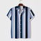 Camisa Casual de Hombre con Rayas Estampadas