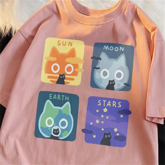 Playera Suelta de Manga Corta Estilo Japonés para Hombre - Image 13
