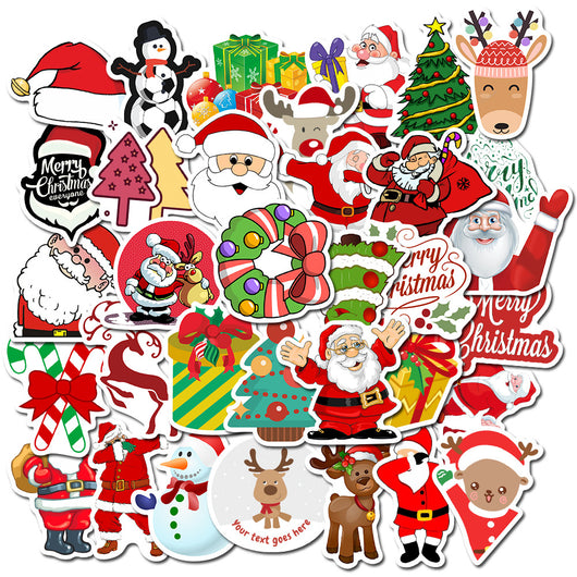 50 Pegatinas Navideñas Impermeables con Diseños Graffiti - Image 8