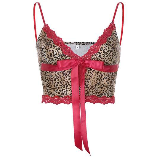 Camiseta Escotada con Encaje y Cordones para Mujer - Image 7