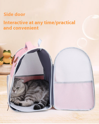 Mochila Transportadora Respirable para Mascotas - Plegable y Portátil - Image 10