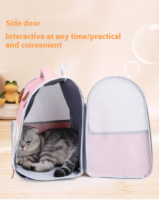 Mochila Transportadora Respirable para Mascotas - Plegable y Portátil - Image 10