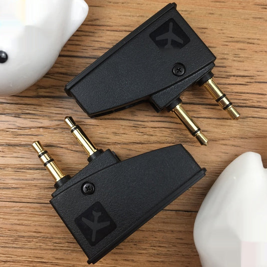 Adaptador de Audio para Auriculares con Reducción de Ruido - Conexión Aviación
