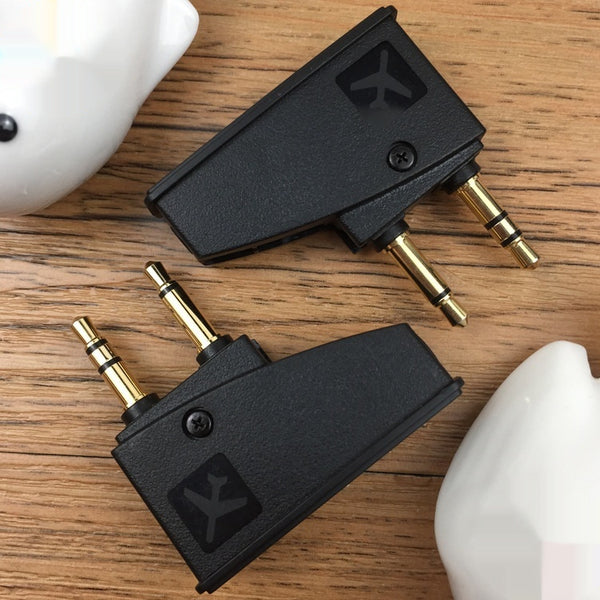 Adaptador de Audio para Auriculares con Reducción de Ruido - Conexión Aviación