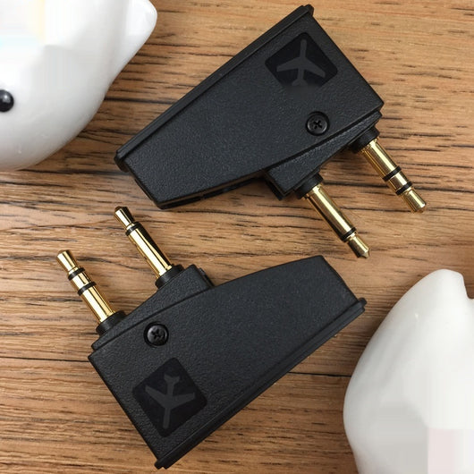 Adaptador de Audio para Auriculares con Reducción de Ruido - Conexión Aviación