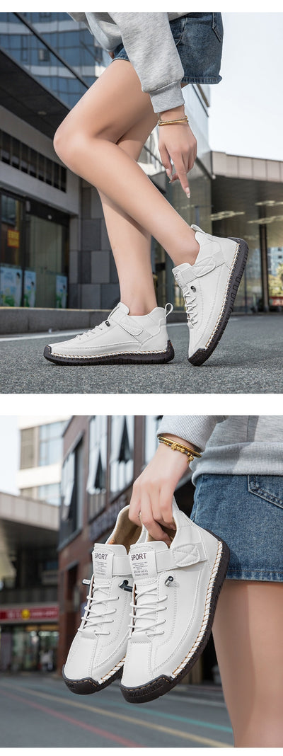 Zapatos Casuales de Otoño-Invierno para Hombre con Suela Plana y Costura a Mano - Image 13